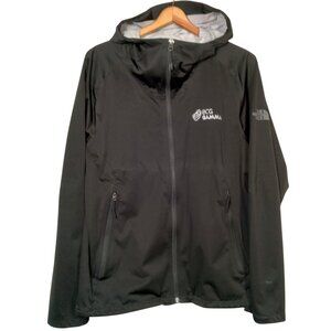 The North Face Jacket Men Medium Black Lightweight Hooded Dryvent BCG Gamma Logo